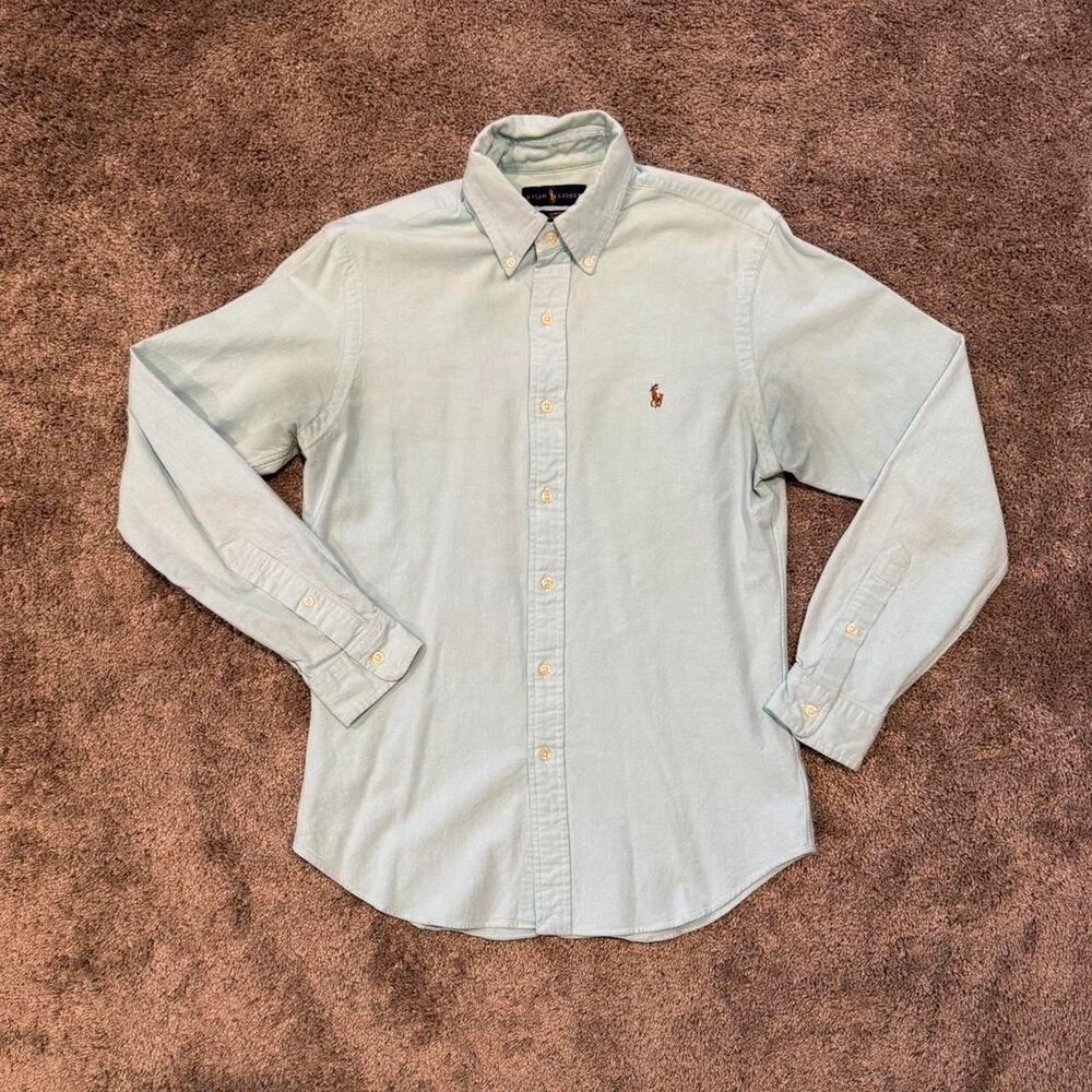 Polo-ralph-lauren Men's Blue and Green Shirt